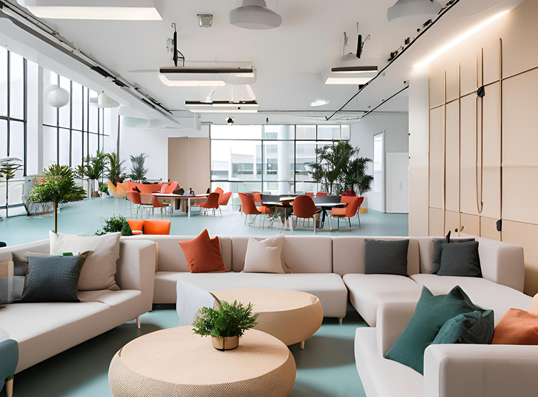 Comfortable leisure and break area